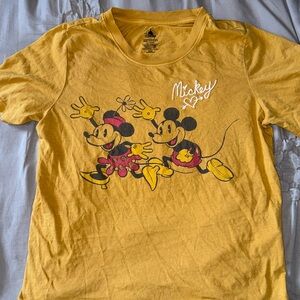 Disney Mickey and Minnie Shirt with Embroidery